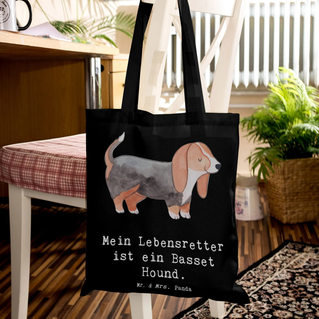 Tote bag Basset Hound Lifesaver Beutel, Einkaufstasche, Stofftasche, Umhängetasche, Badetasche, Tasche, Strandtasche, Schultertasche, Beuteltasche, Laptoptasche, Einkaufstüte, Shopper, Tragetasche, Jutetasche, Jutebeutel, Stoffbeutel, Hund, Hunderasse, Rassehund, Hundebesitzer, Geschenk, Tierfreund, Schenken, Welpe, Basset, Basset Hound