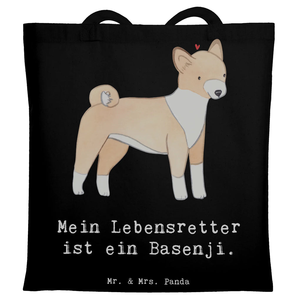 Tragetasche Basenji Lebensretter Stofftasche, Jutebeutel, Einkaufstüte, Jutetasche, Shopper, Strandtasche, Laptoptasche, Beutel, Beuteltasche, Einkaufstasche, Tragetasche, Tasche, Umhängetasche, Stoffbeutel, Schultertasche, Badetasche, Hund, Hunderasse, Rassehund, Hundebesitzer, Geschenk, Tierfreund, Schenken, Welpe, Kongo-Terrier, Basenji