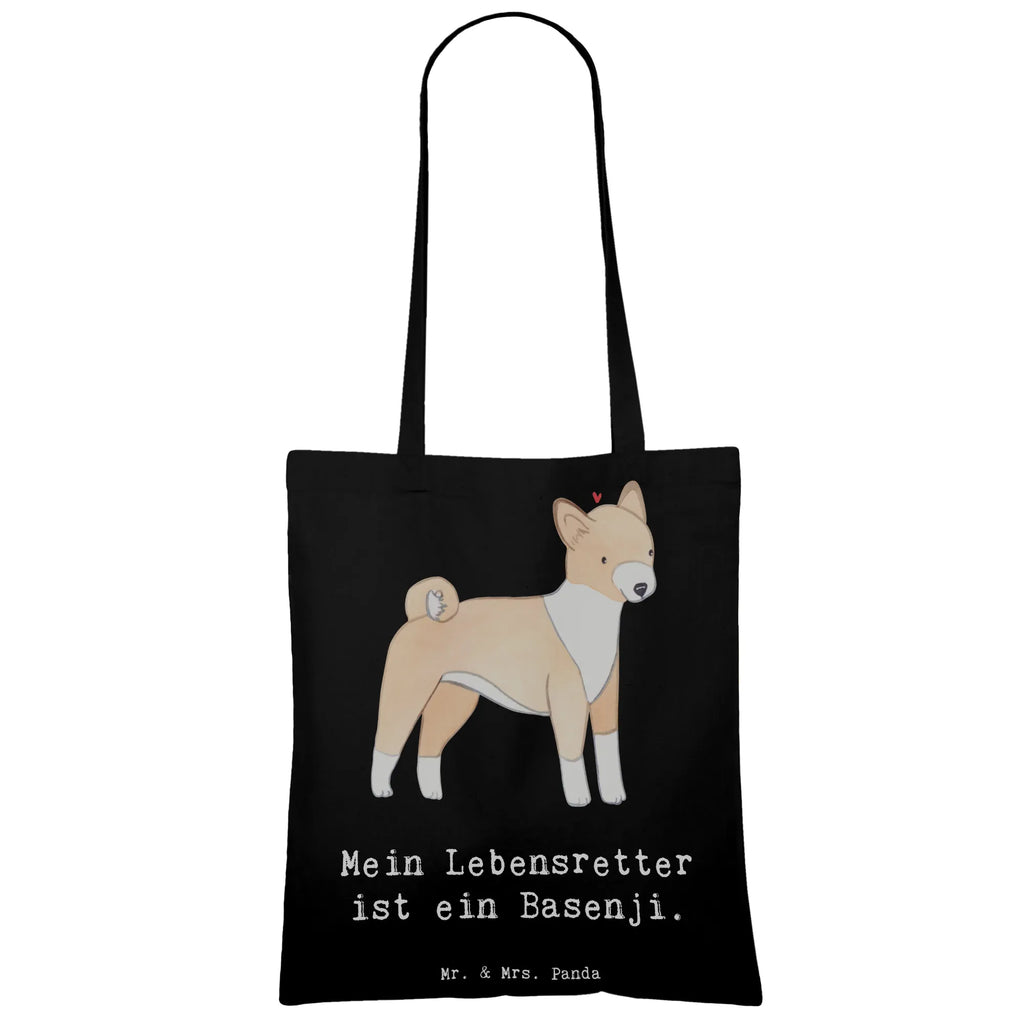 Tragetasche Basenji Lebensretter Stofftasche, Jutebeutel, Einkaufstüte, Jutetasche, Shopper, Strandtasche, Laptoptasche, Beutel, Beuteltasche, Einkaufstasche, Tragetasche, Tasche, Umhängetasche, Stoffbeutel, Schultertasche, Badetasche, Hund, Hunderasse, Rassehund, Hundebesitzer, Geschenk, Tierfreund, Schenken, Welpe, Kongo-Terrier, Basenji
