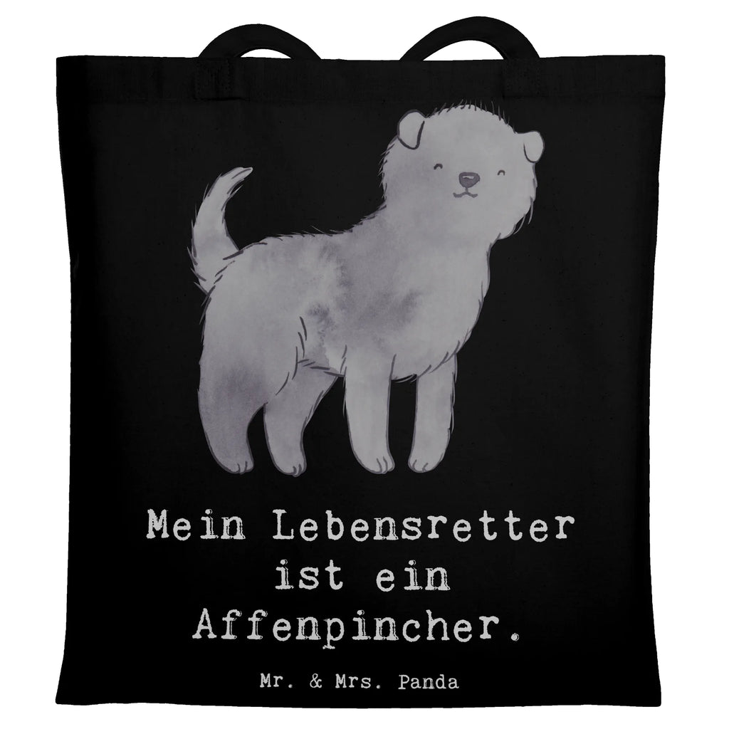 Tote bag Affenpinscher Lifesaver Stofftasche, Badetasche, Strandtasche, Shopper, Laptoptasche, Beuteltasche, Stoffbeutel, Jutebeutel, Jutetasche, Beutel, Einkaufstasche, Tasche, Umhängetasche, Schultertasche, Einkaufstüte, Tragetasche, Hund, Hunderasse, Rassehund, Hundebesitzer, Geschenk, Tierfreund, Schenken, Welpe, Affenpincher