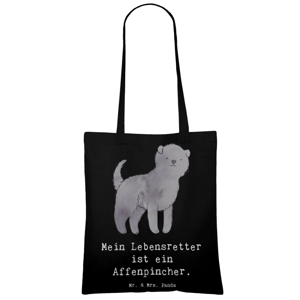 Tote bag Affenpinscher Lifesaver Stofftasche, Badetasche, Strandtasche, Shopper, Laptoptasche, Beuteltasche, Stoffbeutel, Jutebeutel, Jutetasche, Beutel, Einkaufstasche, Tasche, Umhängetasche, Schultertasche, Einkaufstüte, Tragetasche, Hund, Hunderasse, Rassehund, Hundebesitzer, Geschenk, Tierfreund, Schenken, Welpe, Affenpincher