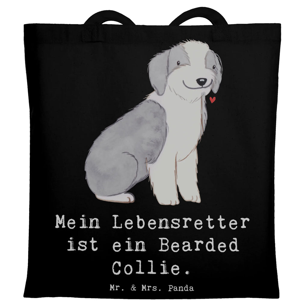 Tote bag Bearded Collie Lifesaver shopper, cloth bag, Carrier bag, jute bag, pouch, shopping bag, cotton bag, shoulder bag, bag, Dog, dog breed, purebred dog, dog owner, gift, animal lover, giving, puppy
