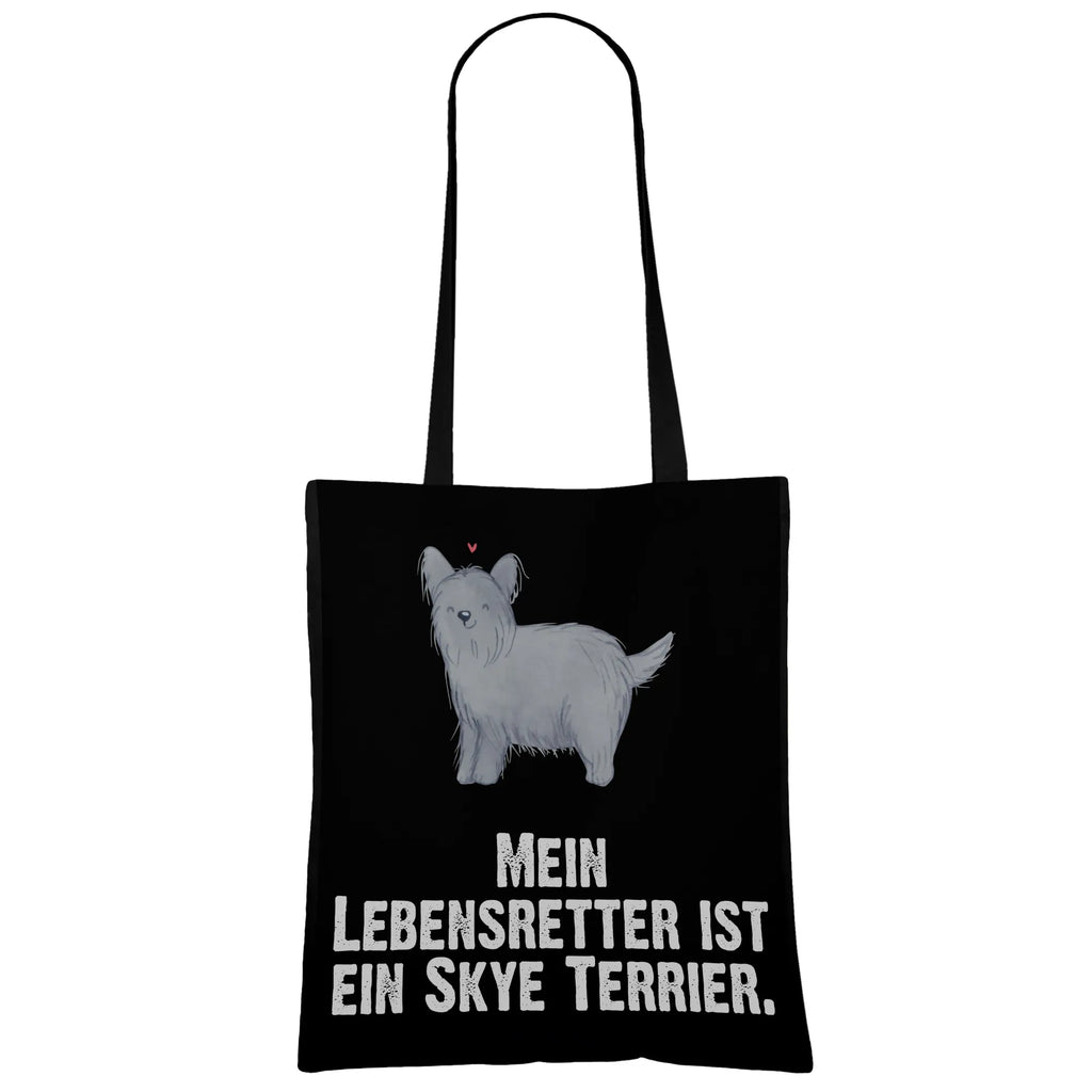 Tragetasche Skye Terrier Lebensretter Shopper, Stoffbeutel, Laptoptasche, Jutetasche, Tasche, Umhängetasche, Tragetasche, Badetasche, Schultertasche, Stofftasche, Einkaufstüte, Beutel, Beuteltasche, Strandtasche, Jutebeutel, Einkaufstasche, Hund, Hunderasse, Rassehund, Hundebesitzer, Geschenk, Tierfreund, Schenken, Welpe, Terrier, Skye Terrier