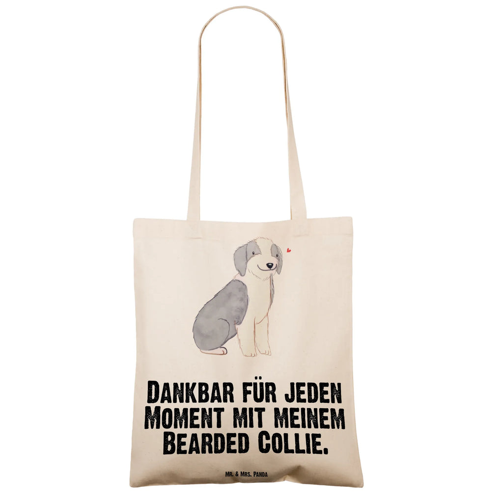 Tote bag Bearded Collie moment Shopper, Jutetasche, Beutel, Laptoptasche, Tasche, Stoffbeutel, Einkaufstüte, Tragetasche, Jutebeutel, Stofftasche, Schultertasche, Strandtasche, Beuteltasche, Einkaufstasche, Umhängetasche, Badetasche, Hund, Hunderasse, Rassehund, Hundebesitzer, Geschenk, Tierfreund, Schenken, Welpe, Bearded Collie, britischer Hütehund