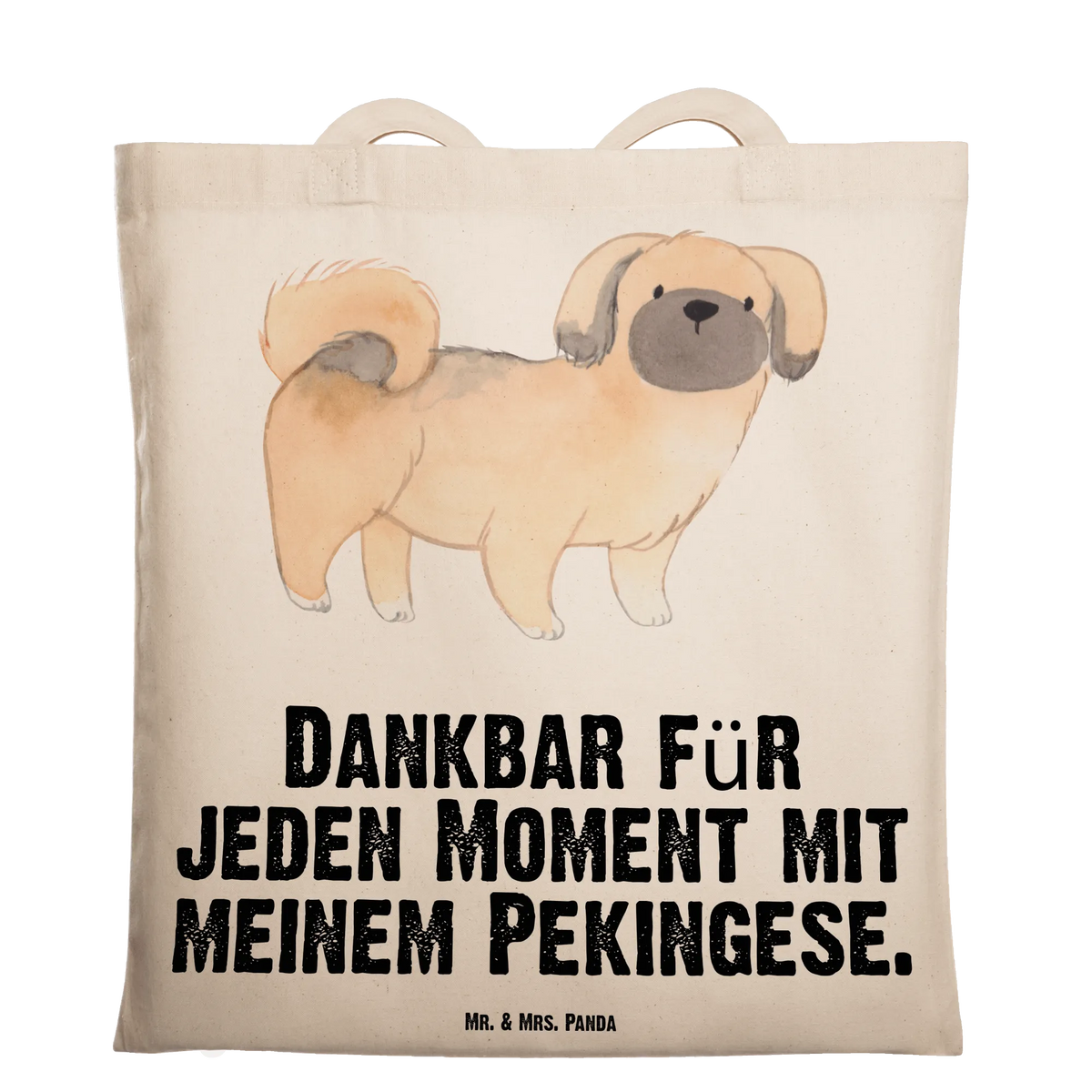 Tote bag Pekingese moment puppy, dog owner, purebred dog, giving, dog breed, animal lover, gift