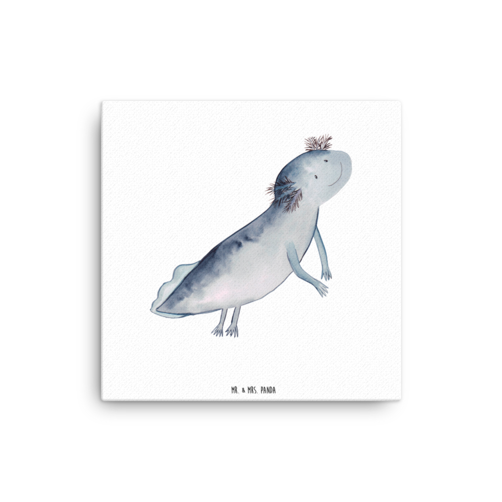 Leinwand Bild Axolotl schwimmt Axolotl, Axolot, Schwanzlurch, Lurch, Lurche, Problem, Probleme, Lösungen, Motivation,  Leinwand, Bild, Kunstdruck, Wanddeko, Dekoration  Axolotl, Molch