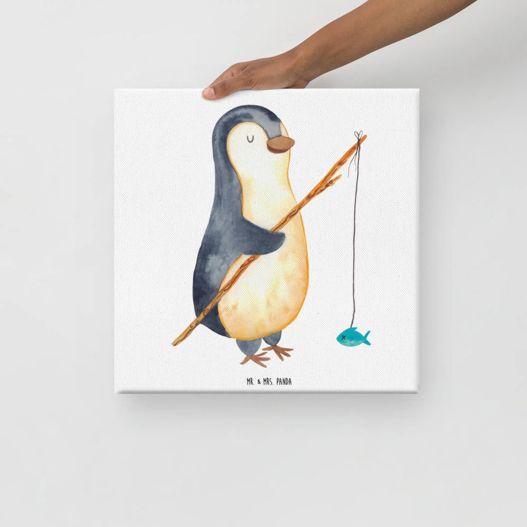 Canvas picture Penguin angler Kunstdruck, Leinwand, Pinguin, Angler, Tagesplan, Freundinnen, Wochenende, Motivation, Neustart, Hobby, Angeln, Tagträume, Geschenkidee, Planer, Plan, Pinguine, Urlaub, Geschenk