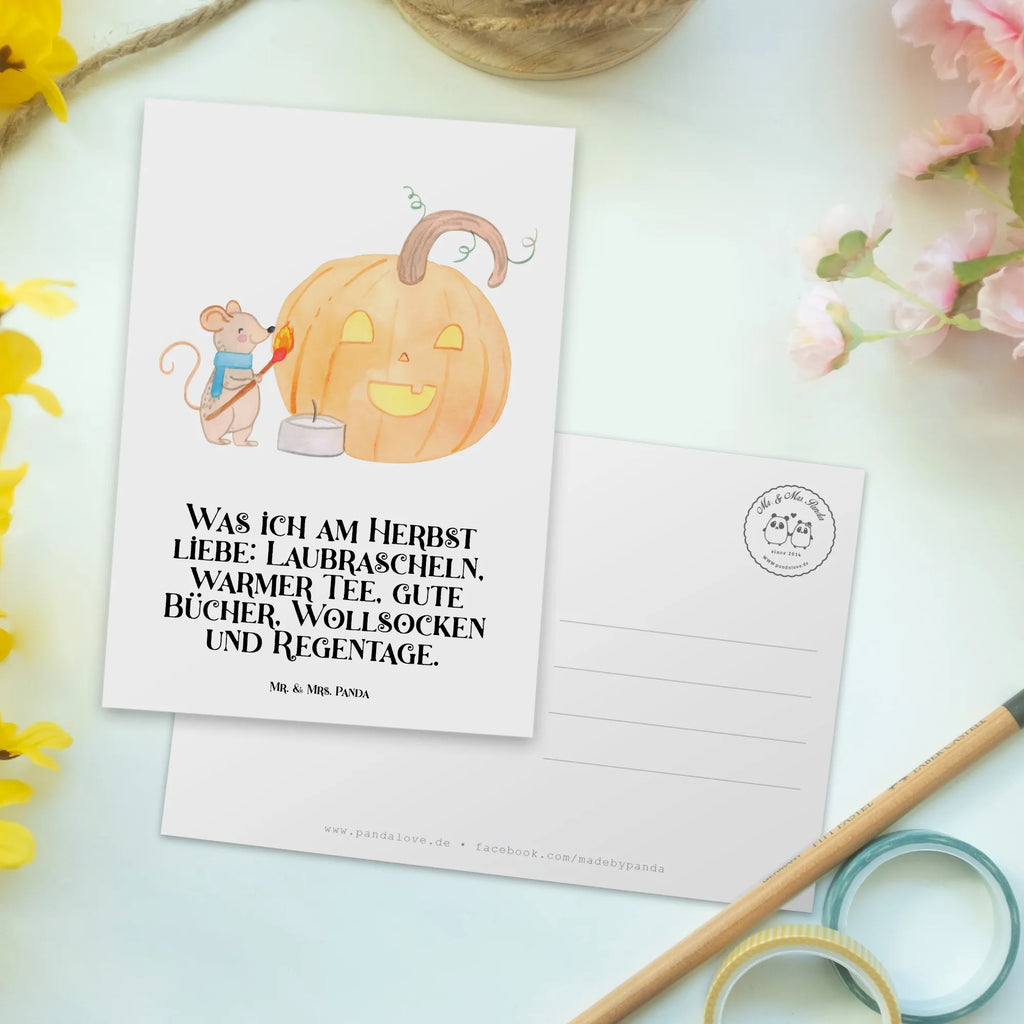 Postkarte Kürbis Maus spruchkarte, Motivkarte, bildkarte, Postkarte, Ansichtskarten, Fotokarte, Grußkarte, kunstkarte, Postkarten, einzelkarte, Ansichtskarte, Kunstkarten, Designkarte, Deko, Geschenke, Halloween, Schenken, Martinssingen, Dekoration, Halloween Deko, Maus, Trick Or Treat, Kürbis, Kerzen, Süßes Sonst Gibt's Saures