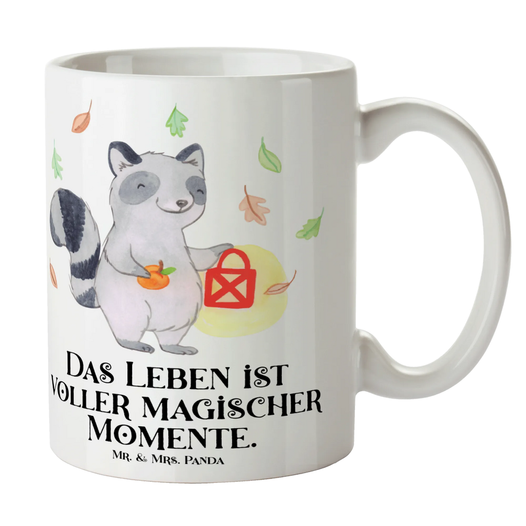 Mug Raccoon Lantern Geschenktasse, Teetasse, Keramiktasse, Bürotasse, Tasse mit Zitaten, Porzellantasse, Tasse, Tasse mit Motiven, Kaffeetasse, Halloween, Deko, Martinssingen, Dekoration, Geschenke, Schenken, Trick or Treat, Waschbär, Laterne, Süßes sonst gibt's saures, Herbst, Halloween Deko