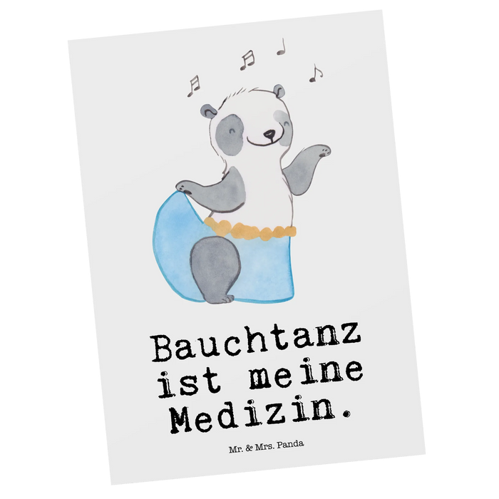 Pocztówka Panda taniec brzucha