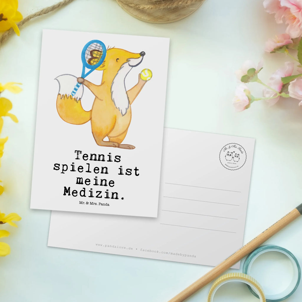 Postcard Fox play tennis card, Postcard, gift, invitation card, gift card, paper, letter, postcards, invitation, Gift, sport, hobby, giving, thank you, award, profit, athlete, tennis club, tennis tournament, Playing tennis, ball sport