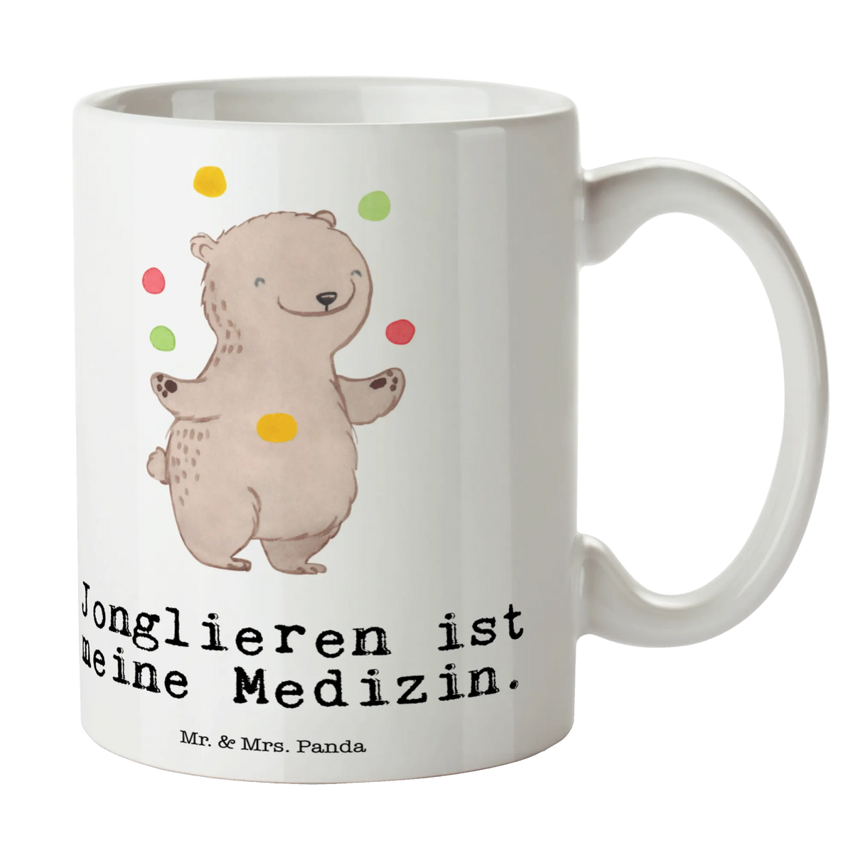 Mug bear Juggle office mug, ceramic mug, tea mug, mug, mug with designs, personalized mug, gift mug, novelty mug, porcelain mug, coffee mug, mug with quotes, latte mug, custom mug, Gift, sport, hobby, giving, thank you, award, profit, athlete, Juggling, juggler, circus, artistry