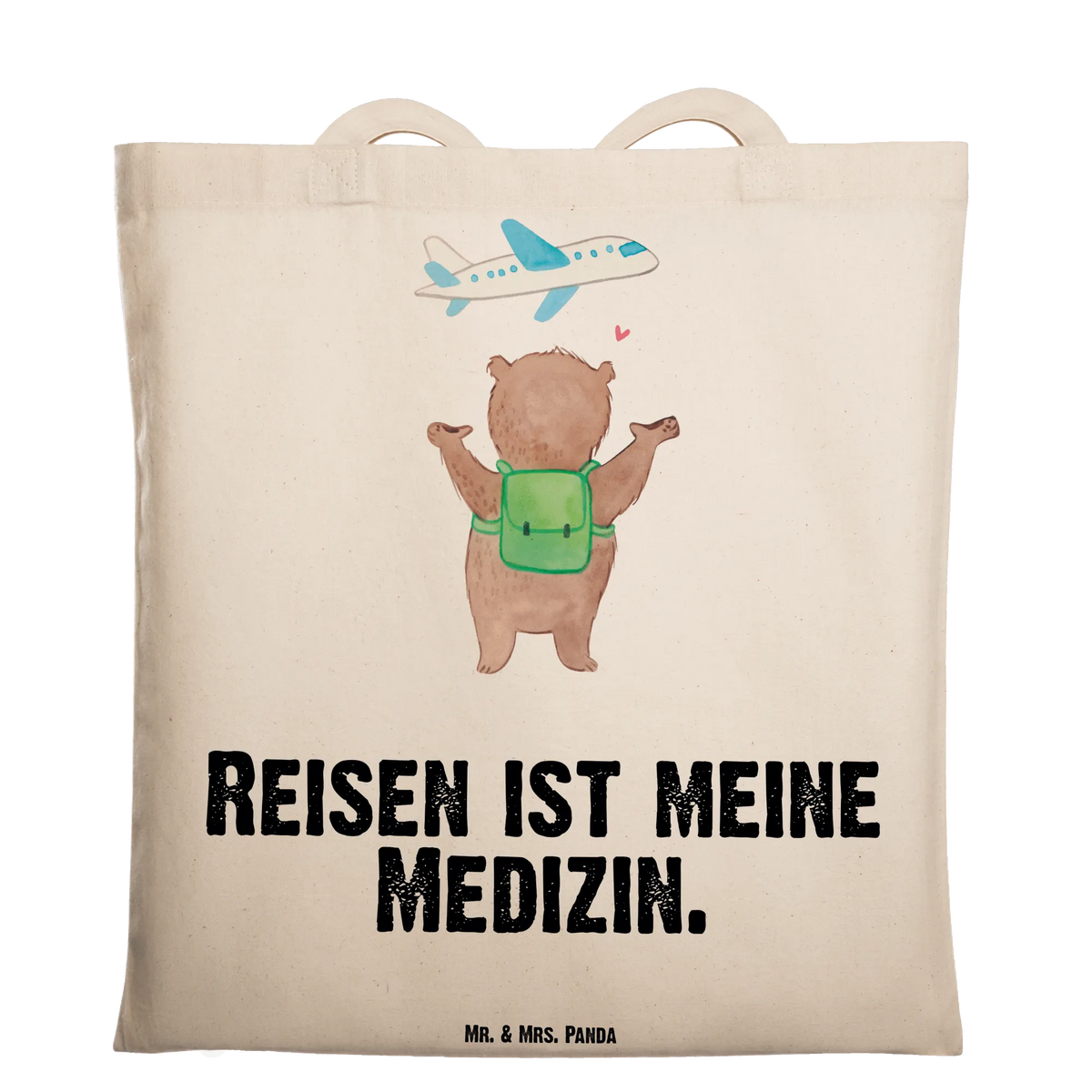 Tote bag bear Travel award, profit, Gift, athlete, giving, thank you, exchange year, year abroad, holidays, vacation, Travel, student exchange, tour group, world trip, tour operator, travel agency