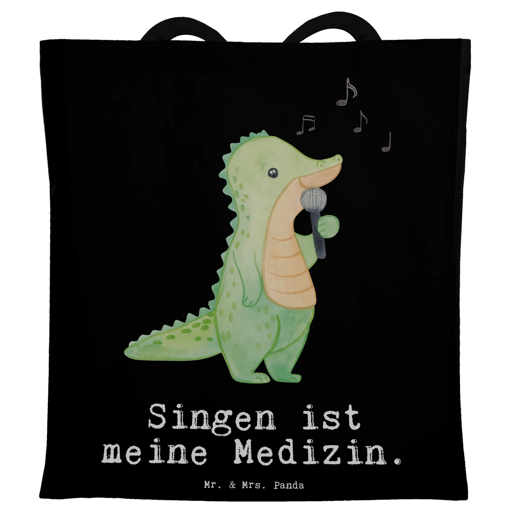 Tote bag crocodile To sing shoulder bag, bag, shopping bag, pouch, shopper, cloth bag, Carrier bag, cotton bag, jute bag, Gift, sport, hobby, giving, thank you, award, profit, athlete, vocals, band, Singing, live performance, hobby singers