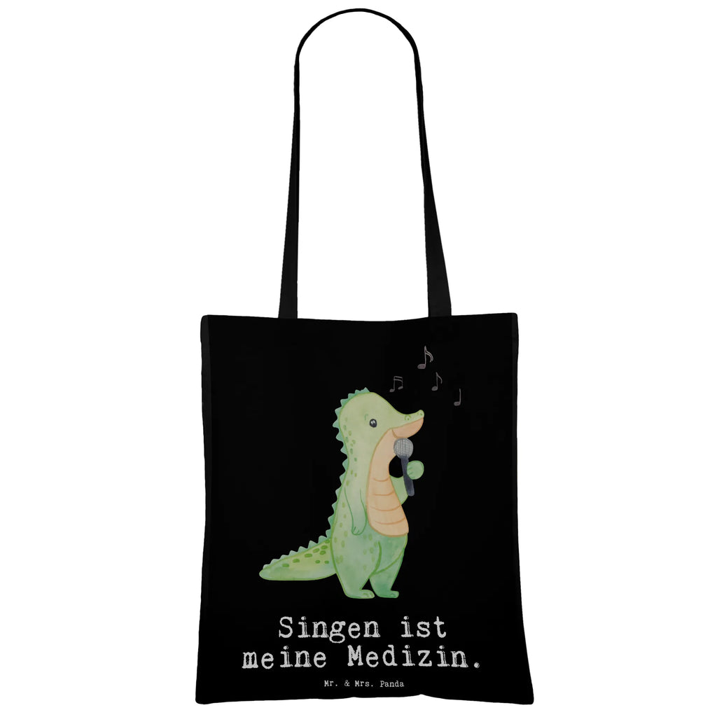 Tote bag crocodile To sing shoulder bag, bag, shopping bag, pouch, shopper, cloth bag, Carrier bag, cotton bag, jute bag, Gift, sport, hobby, giving, thank you, award, profit, athlete, vocals, band, Singing, live performance, hobby singers