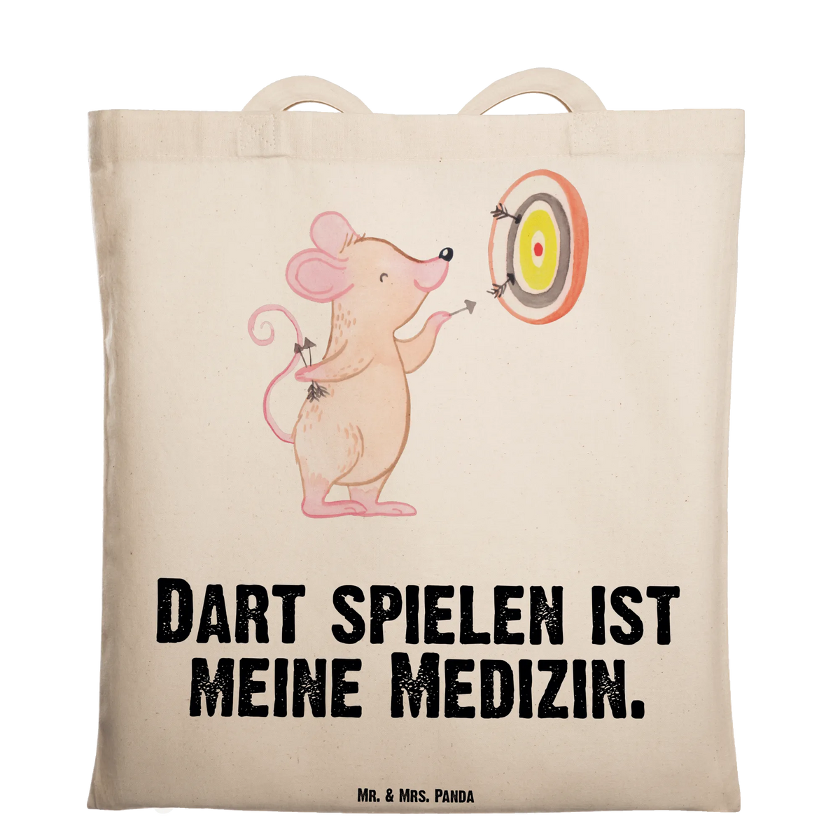 Tote bag Mouse play darts Gift, athlete, profit, award, thank you, giving, darts tournament, Play darts