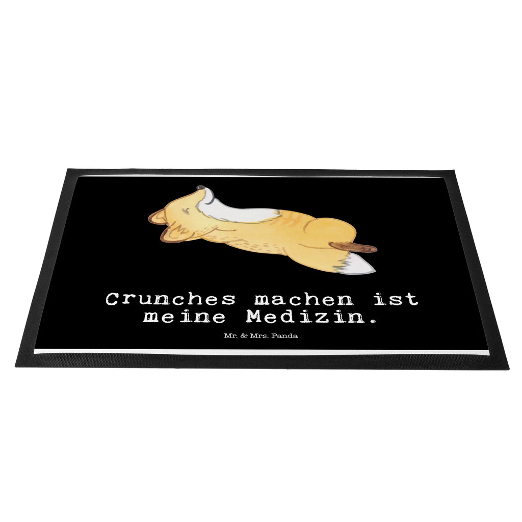 Doormat Fox crunches Gift, sport, hobby, giving, thank you, award, profit, athlete, Crunches, crunches, fitness, gym