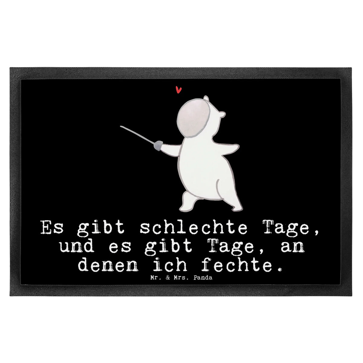 Fußmatte Panda Fechten Sauberlaufmatte, Vorleger, Abtretmatte, fußmatte, Schuhabstreifer, Bodenvorleger, Schmutzmatte, Schmutzfangteppich, matte haustür, Schmutzfänger, Gummimatte, Türvorleger, Eingangsmatte, außenmatte, Gummi-Fußmatte, hausmatte, Schmutzfangmatte, Abtreter, Fußabstreifer, flurmatte, Eingangsteppich, Outdoor-Matte, Fußabtreter, teppichmatte, Haustürmatte, Türmatte, bodenmatte, Fussmatte, abstreifer, Sportart, Hobby, Danke, Dankeschön, Sport, Auszeichnung, Schenken, Gewinn, Sportler, Geschenk, Fechten, Fechter Bund, Fecht Verein, Fecht Club