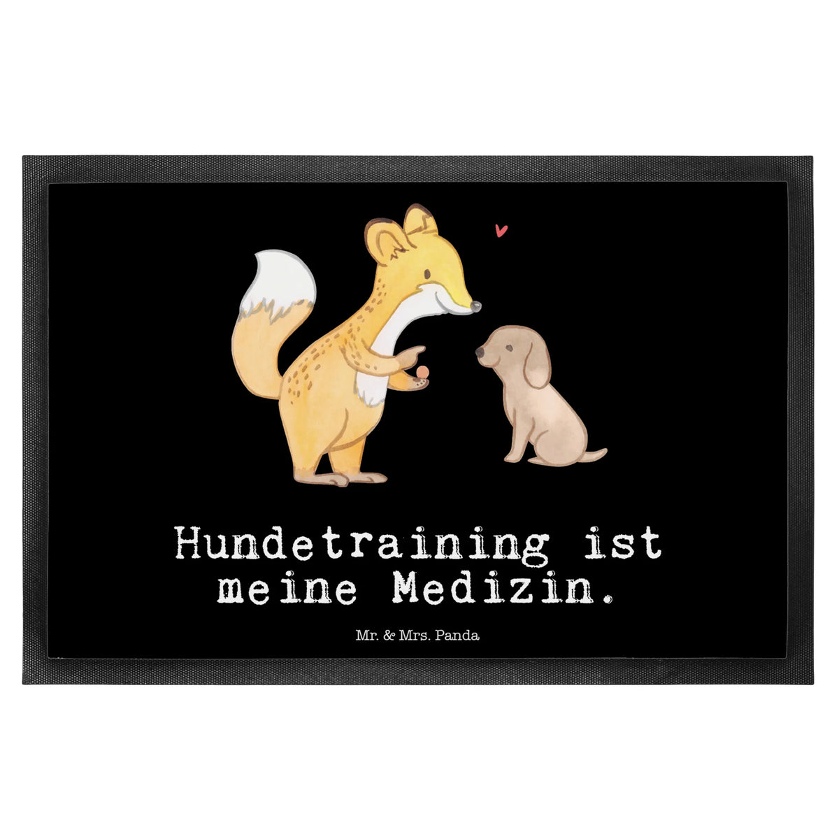 Doormat Fox dog training Gift, sport, hobby, giving, thank you, award, profit, athlete, puppy school, dog school, Dog training, dog education, dog exam