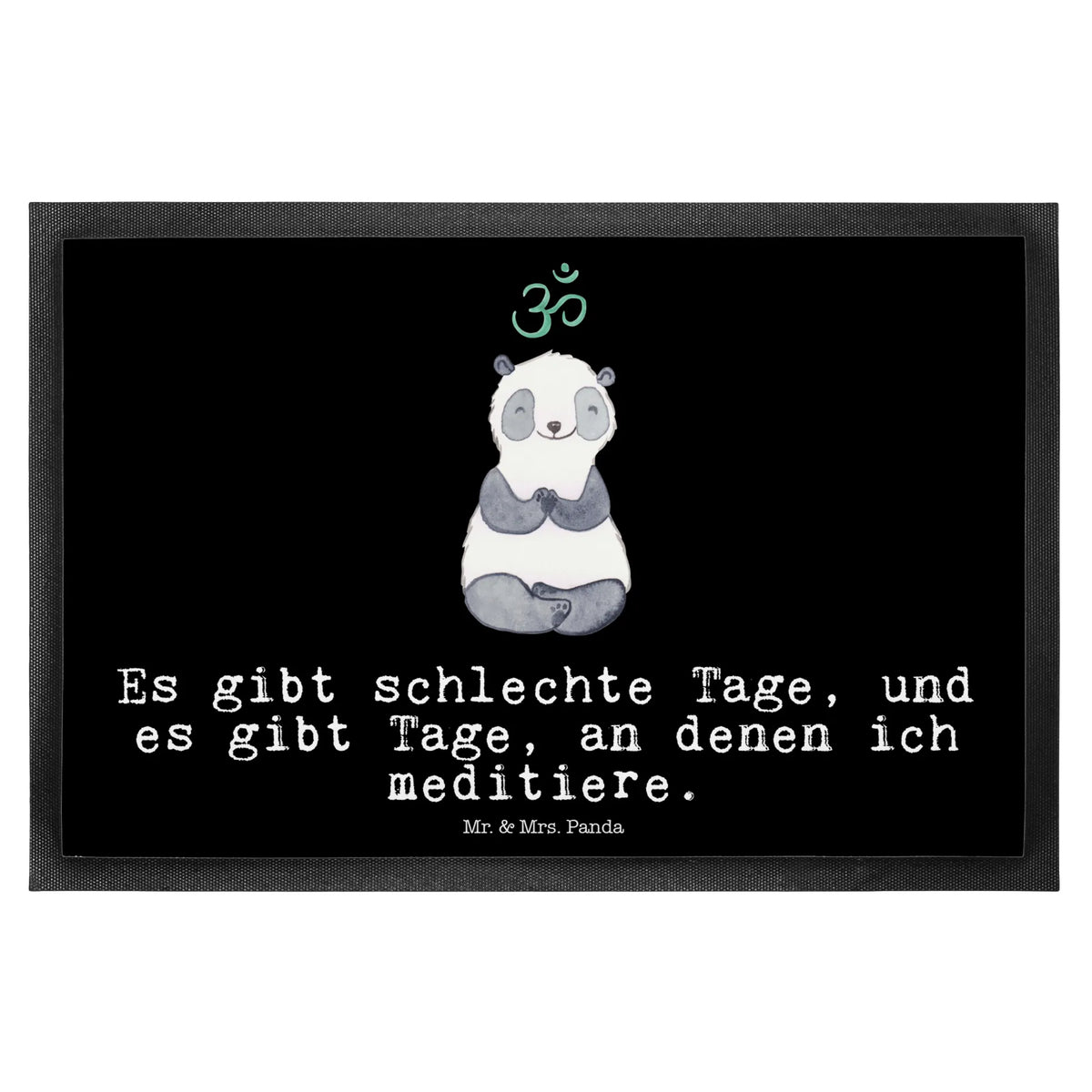 Doormat panda meditate Abtretmatte, Schuhabstreifer, bodenmatte, Türvorleger, außenmatte, Eingangsteppich, Abtreter, abstreifer, Schmutzmatte, Schmutzfangmatte, fußmatte, Fußabstreifer, matte haustür, flurmatte, Outdoor-Matte, Gummimatte, Haustürmatte, Gummi-Fußmatte, teppichmatte, Sauberlaufmatte, Fußabtreter, Eingangsmatte, hausmatte, Schmutzfänger, Schmutzfangteppich, Bodenvorleger, Vorleger, Türmatte, Fussmatte, Sportart, Hobby, Danke, Dankeschön, Sport, Auszeichnung, Schenken, Gewinn, Sportler, Geschenk, Meditationskurs, Meditation, Meditieren