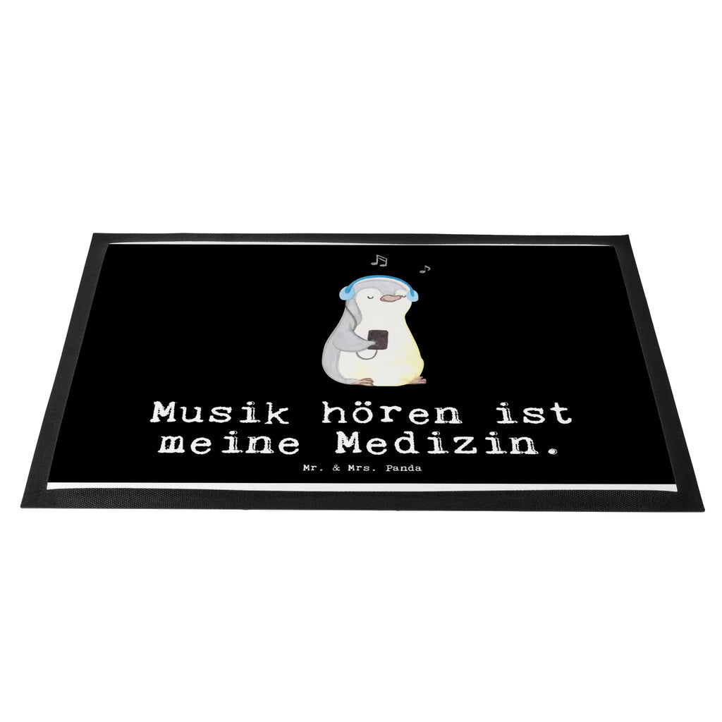 Doormat penguin listen to music Gift, sport, hobby, giving, thank you, award, profit, athlete, favorite song, listening to music