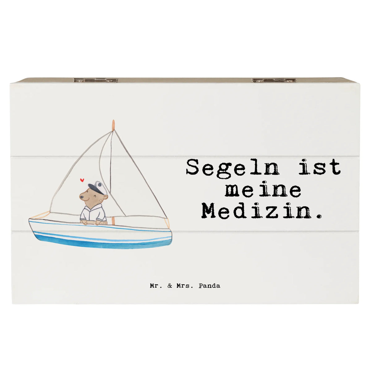 Holzkiste Bär Segeln