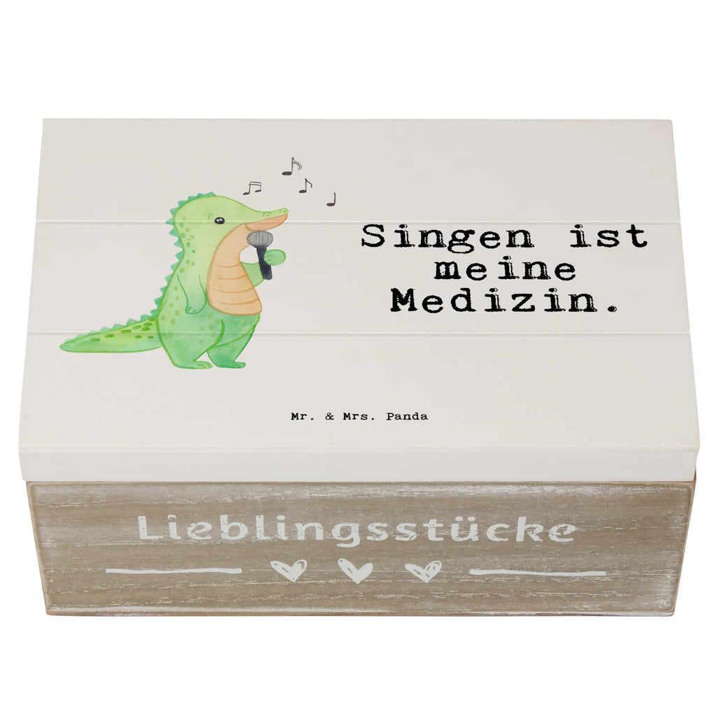 Holzkiste Krokodil Singen Truhe, Holzkiste, Schatulle, Geschenkdose, Schatzkiste, Geschenkbox, Erinnerungskiste, XXL, Aufbewahrungsbox, Dekokiste, Kiste, Erinnerungsbox, Geschenk, Sport, Sportart, Hobby, Schenken, Danke, Dankeschön, Auszeichnung, Gewinn, Sportler, Gesang, Band, Hobbysänger, Singen, Live Auftritt