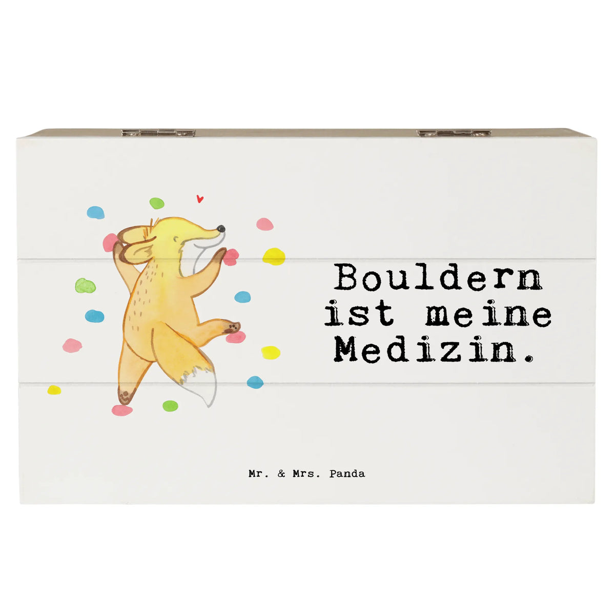 Wooden chest Fox bouldering Gift, giving, thank you, award, profit, athlete, bouldering, bouldering hall, climbing hall, climbing
