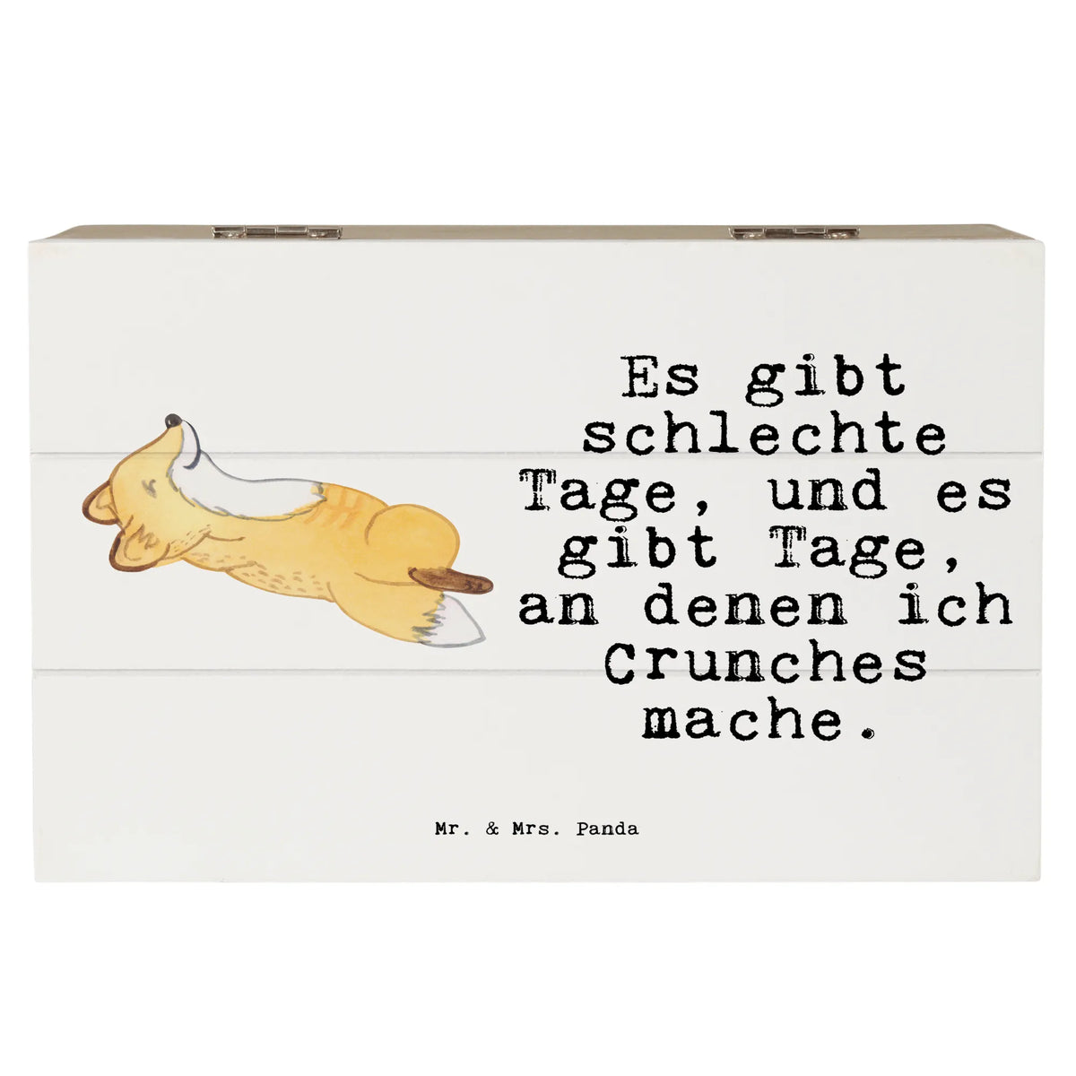 Wooden chest Fox crunches