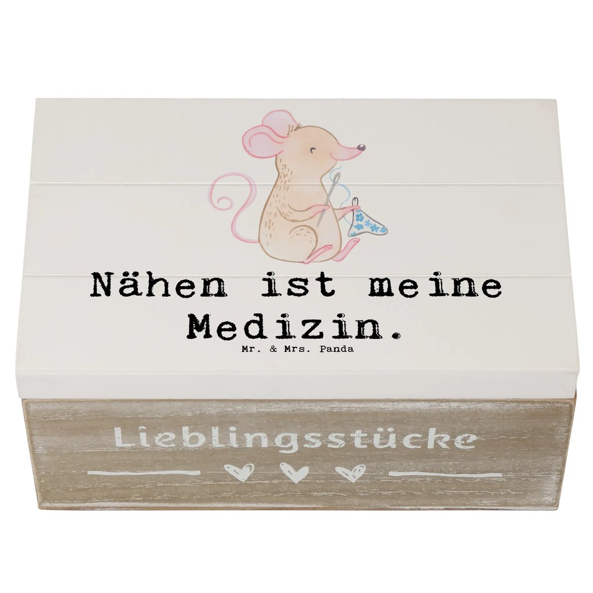 Wooden chest Mouse Sew Gift, giving, athlete, profit, award, thank you, sewing machine, sewing class, creative hobby, sewing projects, Sewing