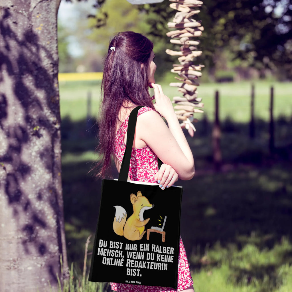 Torba Redaktorka internetowa serce Stoffbeutel, Tragetasche, Umhängetasche, Shopper, Beutel, Tasche, Badetasche, Stofftasche, Laptoptasche, Jutetasche, Strandtasche, Schultertasche, Jutebeutel, Beuteltasche, Einkaufstasche, Einkaufstüte, Beruf, Ausbildung, Jubiläum, Abschied, Rente, Kollege, Kollegin, Geschenk, Schenken, Arbeitskollege, Mitarbeiter, Firma, Danke, Dankeschön