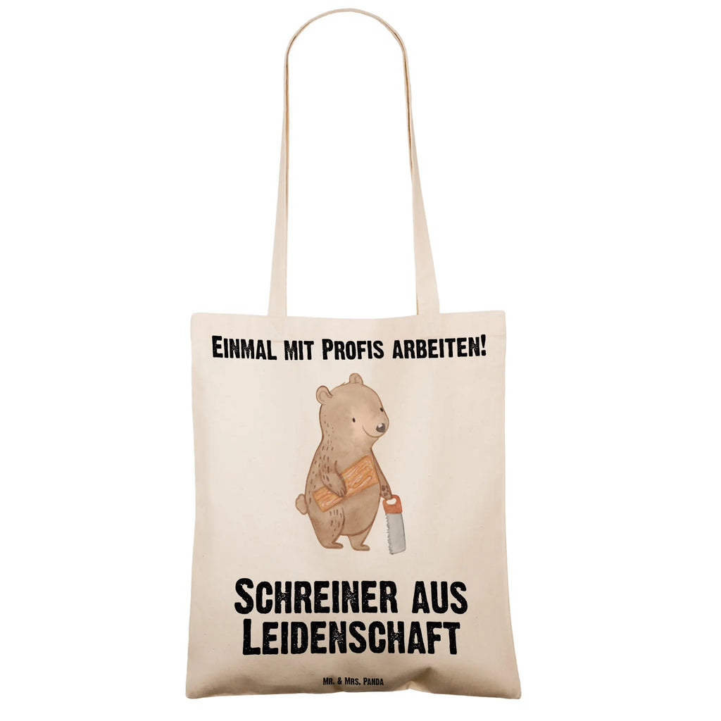 Tragetasche Schreiner aus Leidenschaft Beutel, Strandtasche, Tasche, Beuteltasche, Jutebeutel, Schultertasche, Umhängetasche, Jutetasche, Badetasche, Stoffbeutel, Tragetasche, Laptoptasche, Einkaufstüte, Shopper, Stofftasche, Einkaufstasche, Beruf, Ausbildung, Jubiläum, Abschied, Rente, Kollege, Kollegin, Geschenk, Schenken, Arbeitskollege, Mitarbeiter, Firma, Danke, Dankeschön