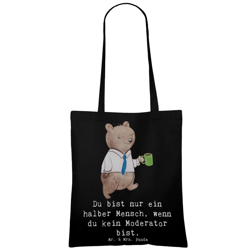 Tote bag Moderator heart Jutebeutel, Tragetasche, Stofftasche, Badetasche, Einkaufstüte, Jutetasche, Schultertasche, Umhängetasche, Beuteltasche, Stoffbeutel, Einkaufstasche, Strandtasche, Beutel, Tasche, Laptoptasche, Shopper, Beruf, Ausbildung, Jubiläum, Abschied, Rente, Kollege, Kollegin, Geschenk, Schenken, Arbeitskollege, Mitarbeiter, Firma, Danke, Dankeschön