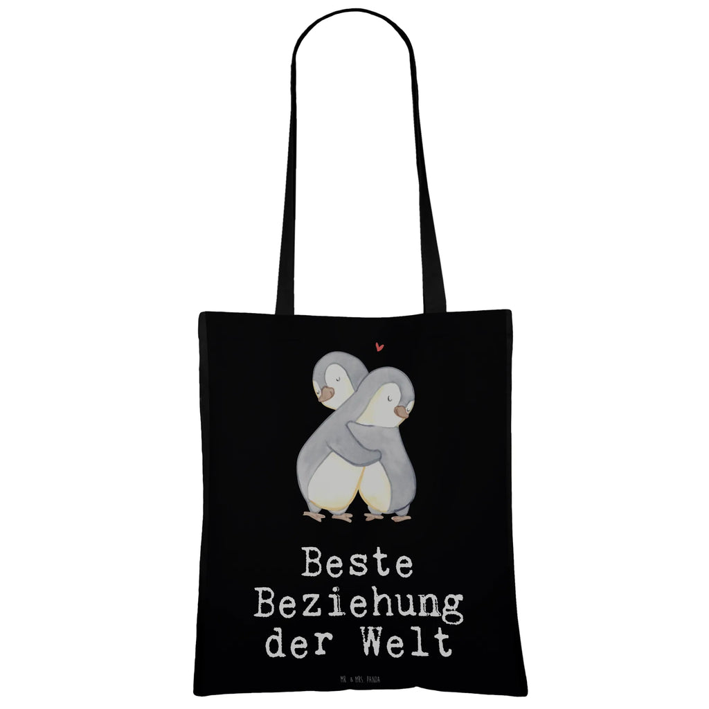 Tote bag penguin best relationship in the world pouch, shopper, shopping bag, cotton bag, Carrier bag, bag, shoulder bag, jute bag, cloth bag, for, thank you, gift, giving, birthday, birthday present, gift idea, souvenir, make you happy, gift tip, being together, gift of love, Relationship, love, falling in love, going together