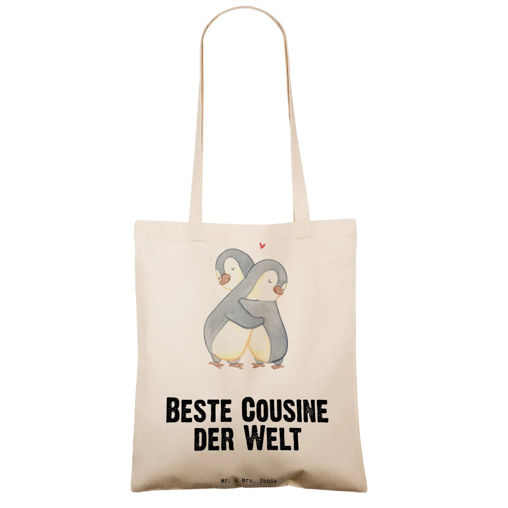 Torba Pingwin Najlepsza kuzynka na świecie Shopper, Jutebeutel, Jutetasche, Umhängetasche, Laptoptasche, Stoffbeutel, Schultertasche, Einkaufstasche, Badetasche, Beutel, Tasche, Tragetasche, Einkaufstüte, Stofftasche, Beuteltasche, Strandtasche, für, Dankeschön, Geschenk, Schenken, Geburtstag, Geburtstagsgeschenk, Geschenkidee, Danke, Bedanken, Mitbringsel, Freude machen, Geschenktipp, Kusine, Cousinchen, Familie, Kousine, Cousin, Verwandtschaft, Tochter von Tante, Cousine, Tochter von Onkel