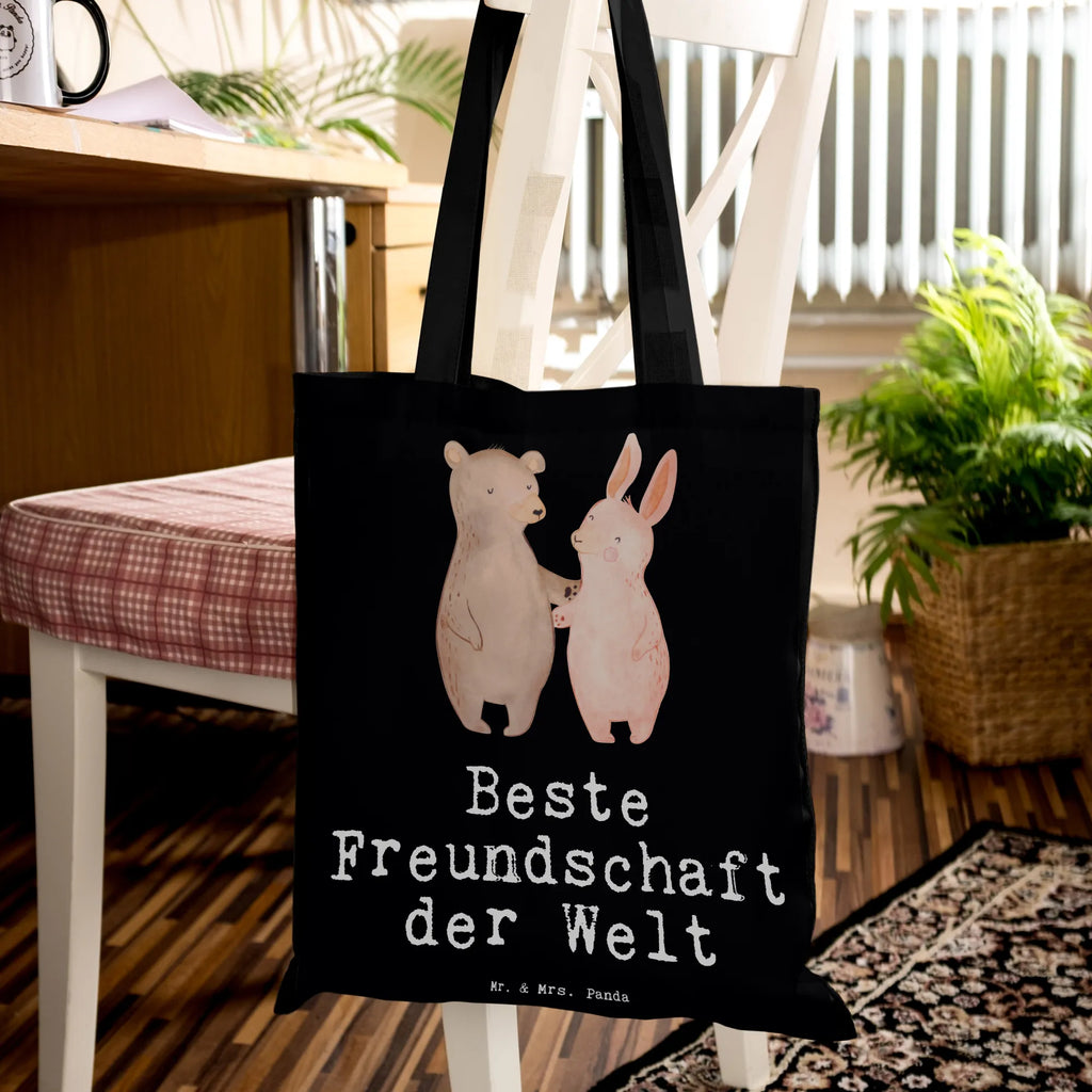 Tote bag Hare Best Friendship in the World Tasche, Shopper, Tragetasche, Beutel, Schultertasche, Laptoptasche, Einkaufstüte, Stofftasche, Badetasche, Stoffbeutel, Strandtasche, Jutebeutel, Beuteltasche, Umhängetasche, Einkaufstasche, Jutetasche, für, Dankeschön, Geschenk, Schenken, Geburtstag, Geburtstagsgeschenk, Geschenkidee, Danke, Bedanken, Mitbringsel, Freude machen, Geschenktipp, Freund, best friends, Kumpel, Clique, bae, Freunde fürs Leben, Freundschaft, Freundin, Freunde, bff