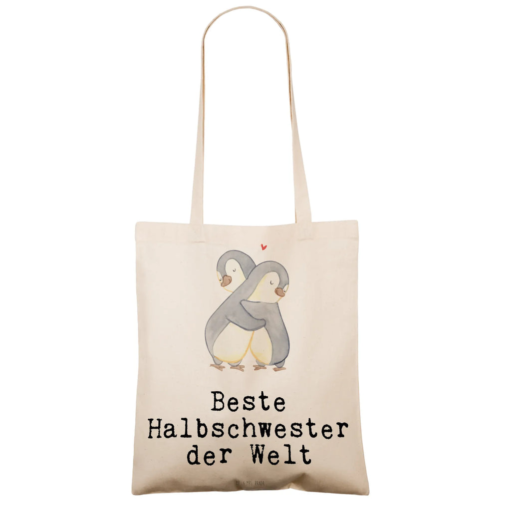 Tote bag penguin Best Half Sister in the World henkeltasche baumwolle, Büchertasche, universaltasche, einkaufsshopper, dokumententasche, Freizeittasche, Laptoptasche, umhängebeutel, stoff shopper, einkaufstasche baumwolle, Tüte, Strandtasche, Beutel, Schultertasche, beutel baumwolle, Baumwoll-Tragetasche, campus tasche, totebag, Shopper, stofftasche baumwolle, Schulbeutel, Henkeltasche, Tragetasche, Shopping Tasche, Baumwolltasche, baumwoll shopper, Einkaufsbeutel, Uni Tasche, umhängetasche baumwolle, Einkaufstüte, textiltasche, tragetasche baumwolle, schultertasche baumwolle, tasche baumwolle, freizeitbeutel, Stoffbeutel, Umhängetasche, festivaltasche, Stoff-Tragetasche, canvas tasche, Jutebeutel, Alltagstasche, Einkaufstasche, tragbeutel, schulterbeutel, Baumwollbeutel, Unitasche, Tote Bag, festival tasche, Stofftasche, Tasche, Baumwoll-Shopper, textilbeutel, Jutetasche, Schultasche, studententasche, Geschenkidee, Geschenk, Schenken, Mitbringsel, Geburtstag, Geburtstagsgeschenk, für, Danke, Dankeschön, Bedanken, Freude machen, Geschenktipp, Schwesterherz, Schwester, Liebe, Kleinigkeit, Familie, Schwestern, Halbschwester, Geschwister, Stiefgeschwister, Kinder, Sister, Beste, Tochter, Stiefschwester