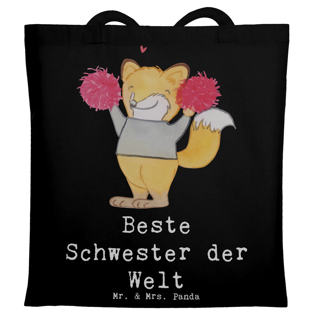 Tragetasche Fuchs Beste Schwester der Welt Shopper, Stoffbeutel, Badetasche, Strandtasche, Tasche, Einkaufstasche, Beuteltasche, Stofftasche, Jutetasche, Schultertasche, Umhängetasche, Tragetasche, Laptoptasche, Beutel, Jutebeutel, Einkaufstüte, für, Dankeschön, Geschenk, Schenken, Geburtstag, Geburtstagsgeschenk, Geschenkidee, Danke, Bedanken, Mitbringsel, Freude machen, Geschenktipp, Familie, Kleinigkeit, Sister, Schwesterherz, Beste, Schwester, Geschwister, Tochter