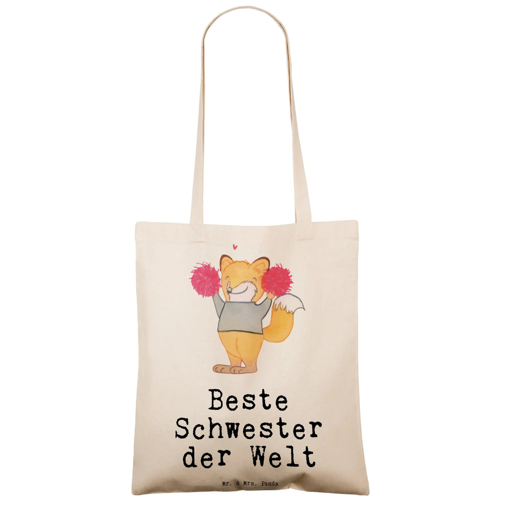 Tragetasche Fuchs Beste Schwester der Welt Shopper, Stoffbeutel, Badetasche, Strandtasche, Tasche, Einkaufstasche, Beuteltasche, Stofftasche, Jutetasche, Schultertasche, Umhängetasche, Tragetasche, Laptoptasche, Beutel, Jutebeutel, Einkaufstüte, für, Dankeschön, Geschenk, Schenken, Geburtstag, Geburtstagsgeschenk, Geschenkidee, Danke, Bedanken, Mitbringsel, Freude machen, Geschenktipp, Familie, Kleinigkeit, Sister, Schwesterherz, Beste, Schwester, Geschwister, Tochter