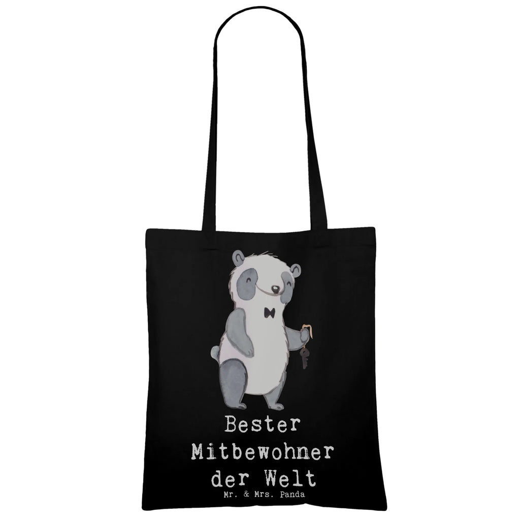 Tote bag panda Best roommate in the world pouch, cloth bag, shoulder bag, Carrier bag, cotton bag, bag, shopping bag, shopper, jute bag, for, thank you, gift, giving, birthday, birthday present, gift idea, souvenir, make you happy, gift tip, roommate, flat share, Roommate, flat share resident