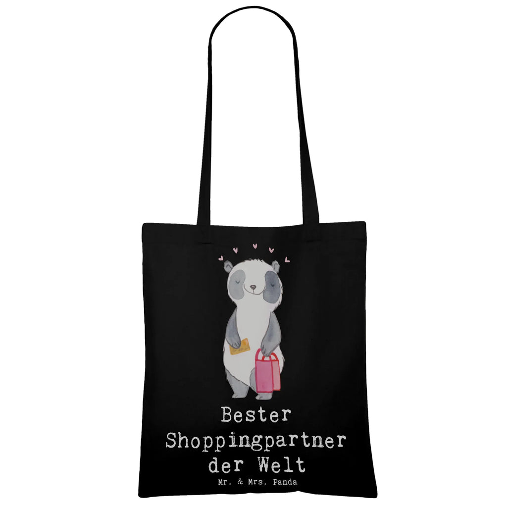 Torba Panda Najlepszy partner zakupowy na świecie Jutebeutel, Stoffbeutel, Tragetasche, Tasche, Schultertasche, Stofftasche, Shopper, Einkaufstüte, Laptoptasche, Badetasche, Beuteltasche, Beutel, Umhängetasche, Jutetasche, Strandtasche, Einkaufstasche, für, Dankeschön, Geschenk, Schenken, Geburtstag, Geburtstagsgeschenk, Geschenkidee, Danke, Bedanken, Mitbringsel, Freude machen, Geschenktipp, Freundin, Bester, Partner, bff, Shoppen, Shopping-Queen, Einkaufen, Shoppingpartner, Freund, Queen, Shopping, Begleitung