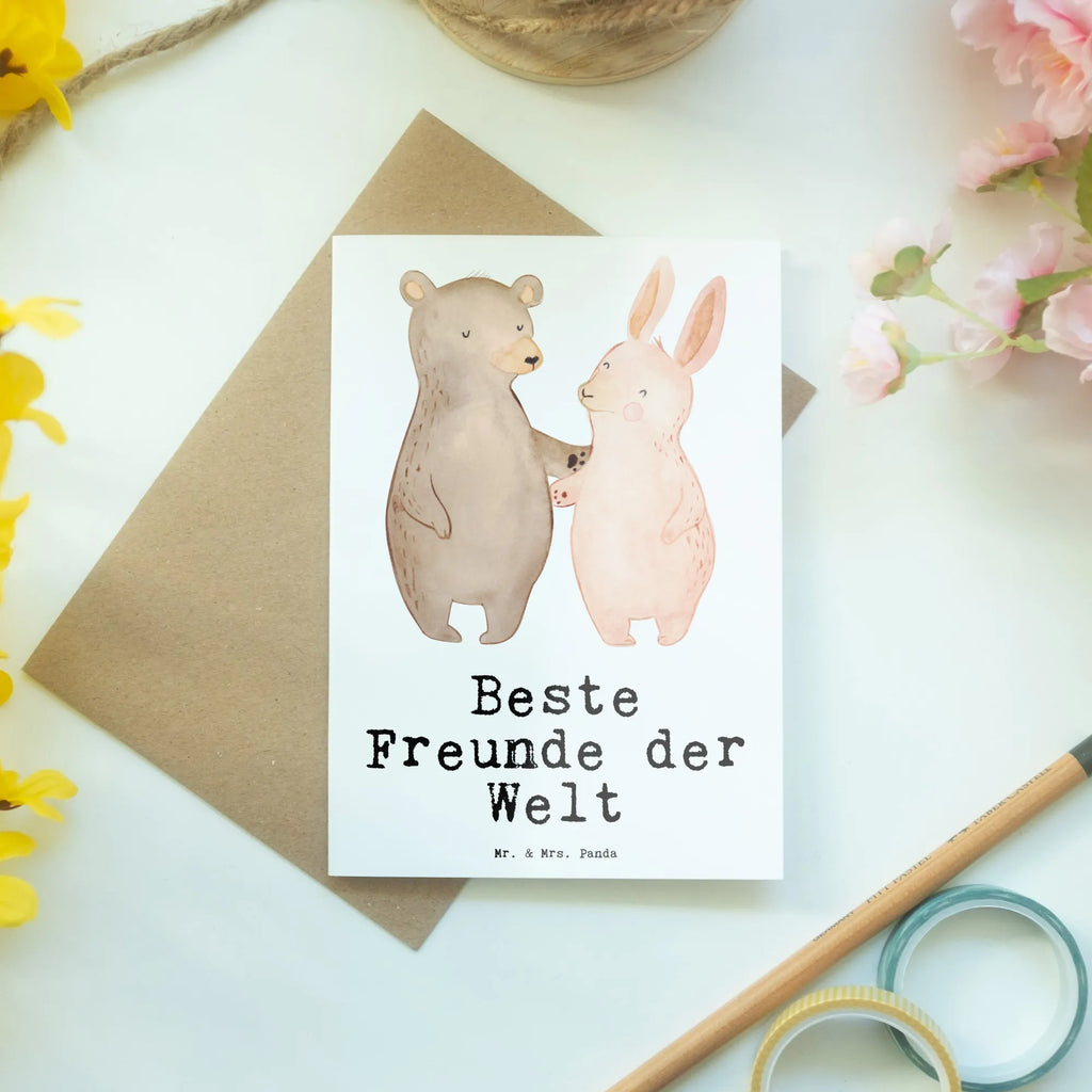 Grußkarte Hase Beste Freunde der Welt Grußkarte, neujahrskarte, dankeskarten, glückwunschkarten, Grußkarten, babykarte, vatertagskarte, Motivkarte, Glückwunschkarte, abiturkarte, hochzeitskarten, firmungskarte, Klappkarte, Beileidskarte, weihnachtskarten, valentinstagskarte, kommunionskarte, einladungskarten, osterkarte, genesungskarte, spruchkarte, osterkarten, jubiläumskarte, Geschenkidee, Geschenk, Schenken, Mitbringsel, Geburtstag, Geburtstagsgeschenk, für, Danke, Dankeschön, Bedanken, Freude machen, Geschenktipp, Freundin, Freunde, Best Friends, Kumpel, Freund, Bae, Freundschaft, Bff, Clique