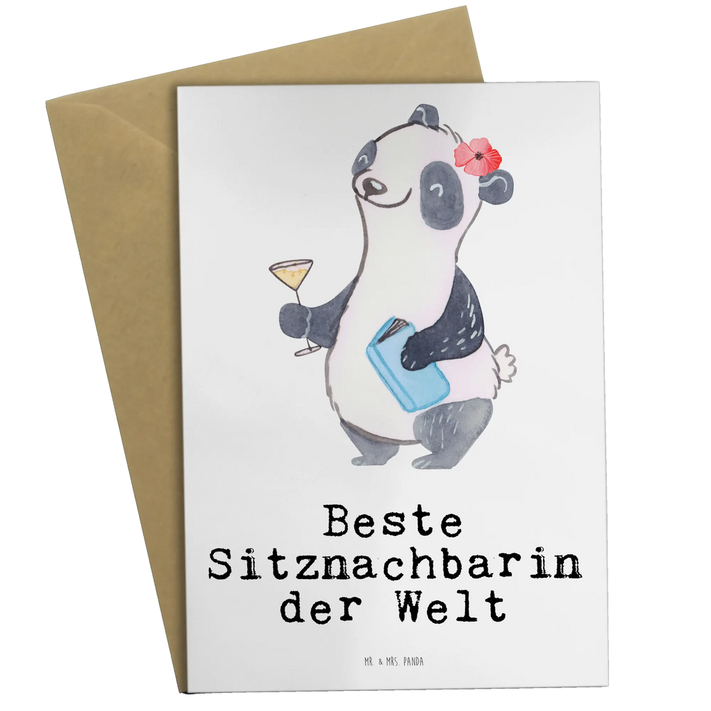 Kartka okolicznościowa Panda Najlepsza sąsiadka na świecie dla, Dziękuję, Prezent, Wręczyć, Urodziny, Prezent urodzinowy, Pomysł na prezent, Podziękować, Upominek, Sprawić radość, Tip na prezent