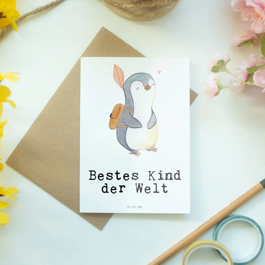 Greetings card penguin best kid in the world firmungskarte, kommunionskarte, vatertagskarte, hochzeitskarten, babykarte, osterkarten, abiturkarte, dankeskarten, Klappkarte, glückwunschkarten, einladungskarten, Grußkarten, genesungskarte, osterkarte, Beileidskarte, Grußkarte, weihnachtskarten, valentinstagskarte, Motivkarte, Glückwunschkarte, neujahrskarte, spruchkarte, jubiläumskarte, Geschenkidee, Geschenk, Schenken, Mitbringsel, Geburtstag, Geburtstagsgeschenk, für, Danke, Dankeschön, Bedanken, Freude machen, Geschenktipp, Kid, Liebling, Kids, Sohn, Tochter, Bestes, Geburt, Kinder, Kind, Taufe, Nachwuchs, Kiddy