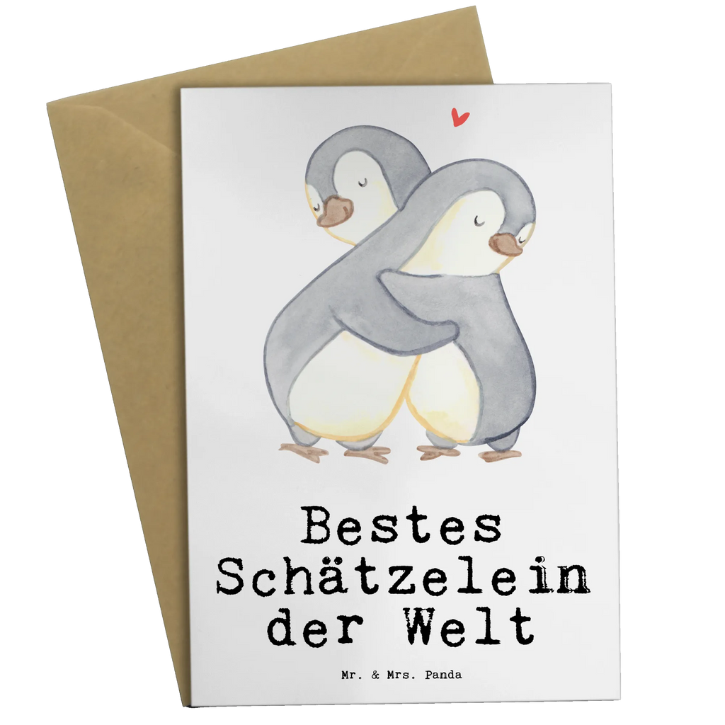 Grußkarte Pinguin Bestes Schätzelein der Welt Ansichtskarten, Geburtstagskarte, Hochzeitskarte, Glückwunschkarte, Klappkarte, Grußkarte, Einladungskarte, Karte, für, Dankeschön, Geschenk, Schenken, Geburtstag, Geburtstagsgeschenk, Geschenkidee, Danke, Bedanken, Mitbringsel, Freude machen, Geschenktipp, Hochzeitstag, Freund, Kosename, Frau, Ehefrau, Schätzelein, Schatzi, Freundin, Schatz, Schätzchen, Ehemann, Mann