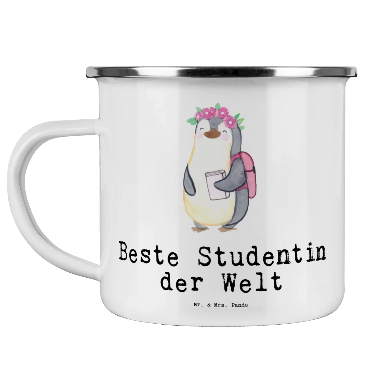 Camping Emaille Tasse Pinguin Beste Studentin der Welt blechbecher, Outdoor Becher, Kaffeepott, Campingbecher, Pott, Haferl, Teebecher, Emaille Tasse, Teetasse, reisetasse, Emailletasse, becher emaille, Emaille Becher, Motivtasse, Tasse Emaille, Outdoor Tasse, Campingtasse, outdoortasse, Blechtasse, emaillebecher, metallbecher, wanderbecher, Reisebecher, wandertasse, Schenken, Freude machen, Geschenktipp, für, Danke, Dankeschön, Geburtstag, Geschenk, Geburtstagsgeschenk, Mitbringsel, Bedanken, Geschenkidee, Studium, Lustig, Studienabschluss, Alumni, Musterschülerin, Studenten, Spaß, Witzig, Tochter, Hochschule, Studentin, Universität, Uni, Abschluss