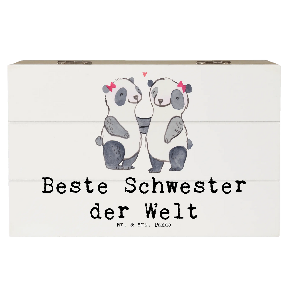 Wooden chest panda best sister in the world gift tip, gift idea, gift, birthday present, giving, thank you, birthday, for, make you happy, Daughter, Gift, Siblings, Trifle, Children, Sisters, Best