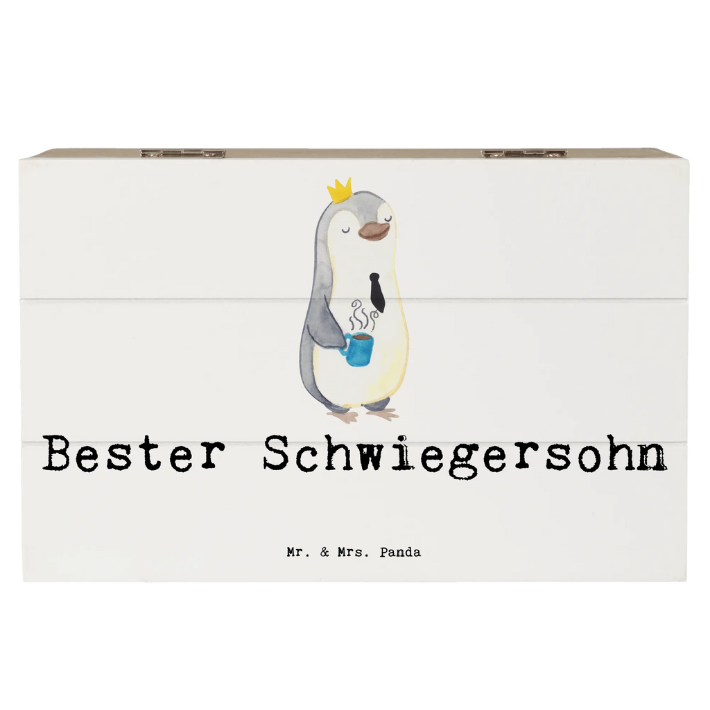Holzkiste Pinguin Bester Schwiegersohn XXL, Schatzkiste, Erinnerungsbox, Geschenkdose, Holzkiste, Dekokiste, Schatulle, Kiste, Erinnerungskiste, Aufbewahrungsbox, Truhe, Geschenkbox, für, Dankeschön, Geschenk, Schenken, Geburtstag, Geburtstagsgeschenk, Geschenkidee, Danke, Bedanken, Mitbringsel, Freude machen, Geschenktipp, Frau, Tochter, Schwiegersohn, angeheiratet, Hochzeit, Ehefrau des Sohns, Heirat
