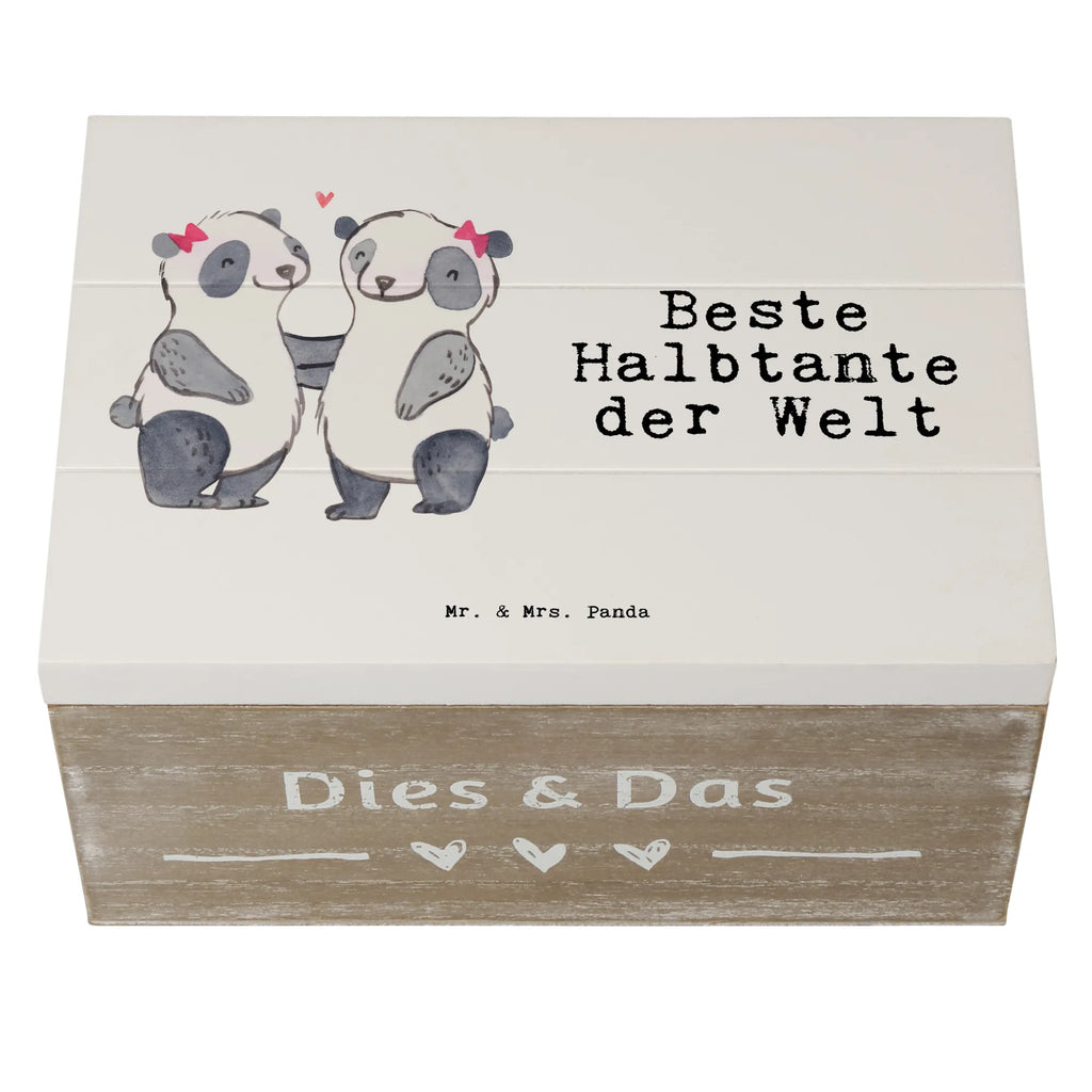 Wooden chest panda Best half-aunt in the world Erinnerungskiste, Kiste, Schatulle, Erinnerungsbox, Schatzkiste, Holzkiste, Dekokiste, XXL, Truhe, Geschenkbox, Aufbewahrungsbox, Geschenkdose, für, Dankeschön, Geschenk, Schenken, Geburtstag, Geburtstagsgeschenk, Geschenkidee, Danke, Bedanken, Mitbringsel, Freude machen, Geschenktipp, Tante, Stief, Halbtante, Stiefgeschwister, Stieftante, beste Tante, Familie, Kleinigkeit