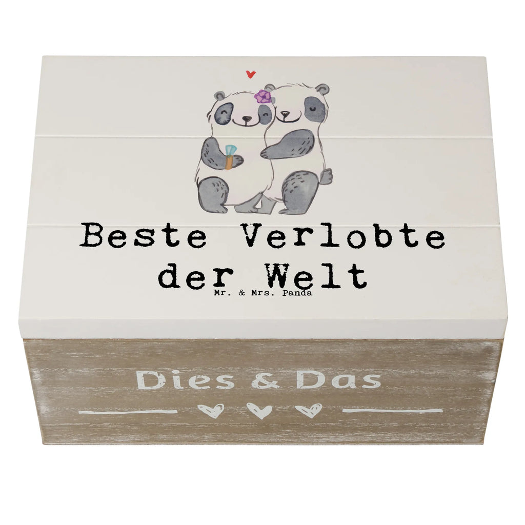 Wooden chest panda Best Fiancée in the World Wooden box, casket, storage box, treasure chest, chest, box, decorative box, memory box, XXL, for, thank you, gift, giving, birthday, birthday present, gift idea, souvenir, make you happy, gift tip, dream girl, fiancee, girlfriend, future, betrothal, wife, marriage, wedding